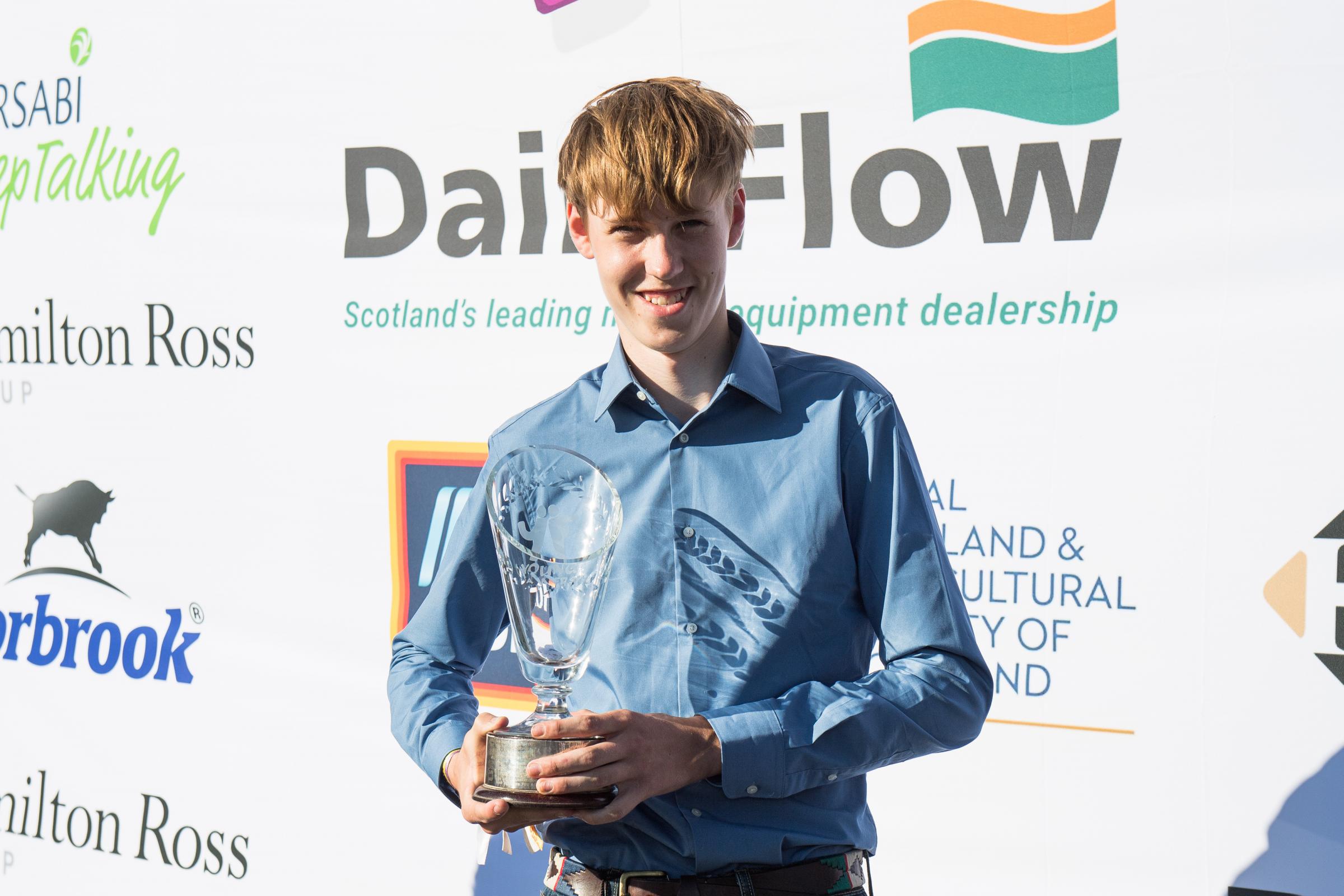 George Lang, Fife and Kinross was Individual Junior stockjudging champion Ref:RH240623140 