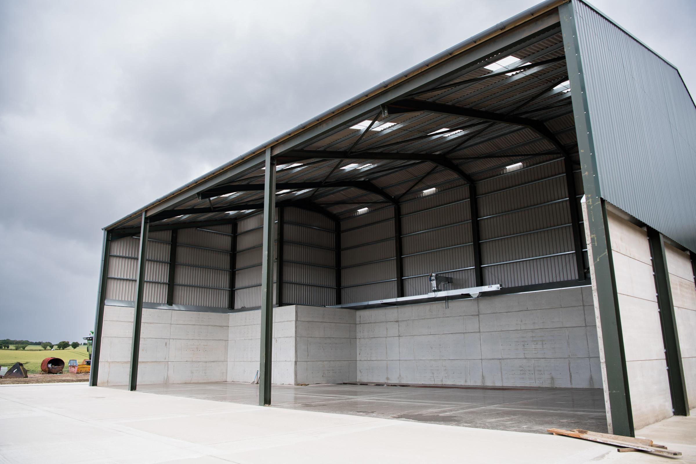 The height of the shed is to accommodate lorries tipping grain Ref: RH040724239 Rob Haining / The Scottish Farmer...