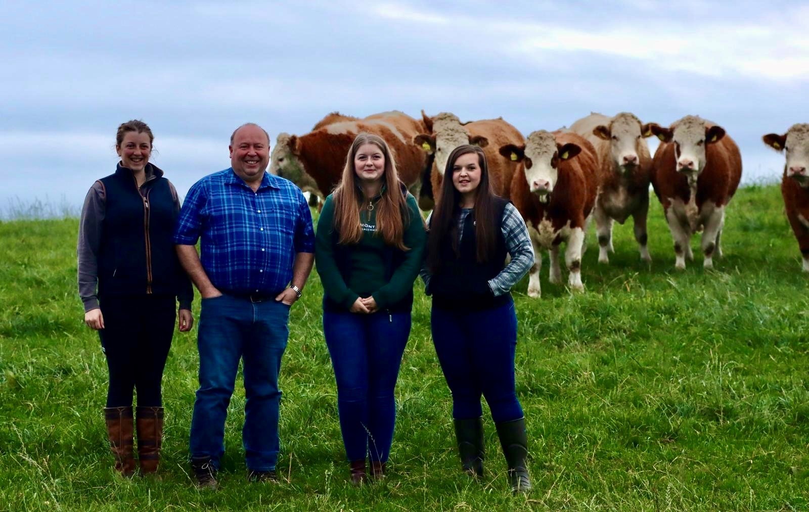 The Green family at Corskie Farm, Morayshire